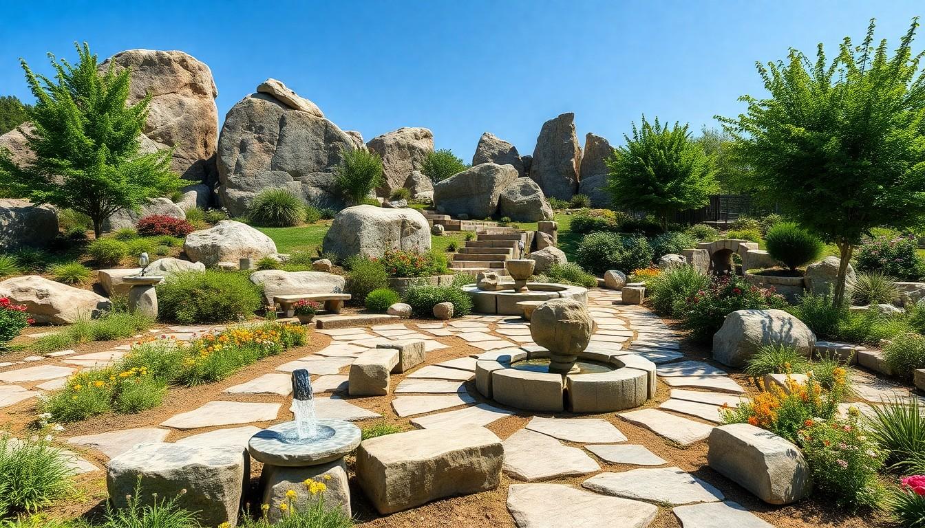 landscape stone garden design